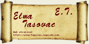Elma Tasovac vizit kartica